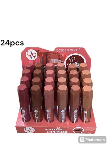 مجموعة Qoiden Rose Matte Lip Gloss