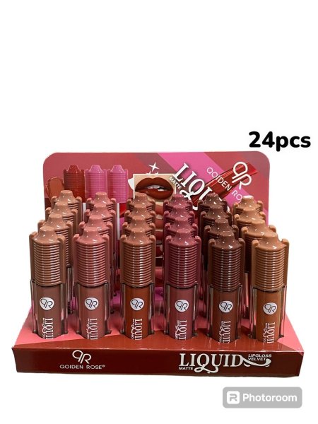 مجموعة عرض Qoiden Rose Liquid Matte