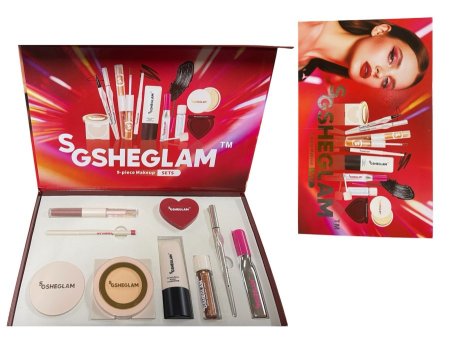 باكج SGSHEGLAM 9-Piece Makeup Set